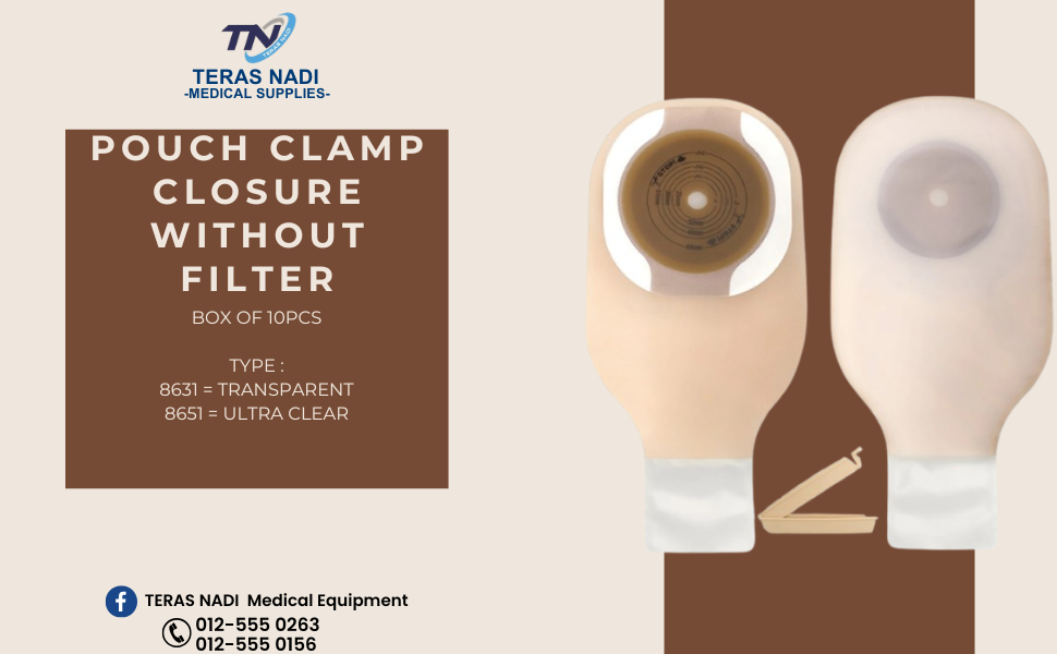 Hollister: Clamp Closure Drainable Pouch