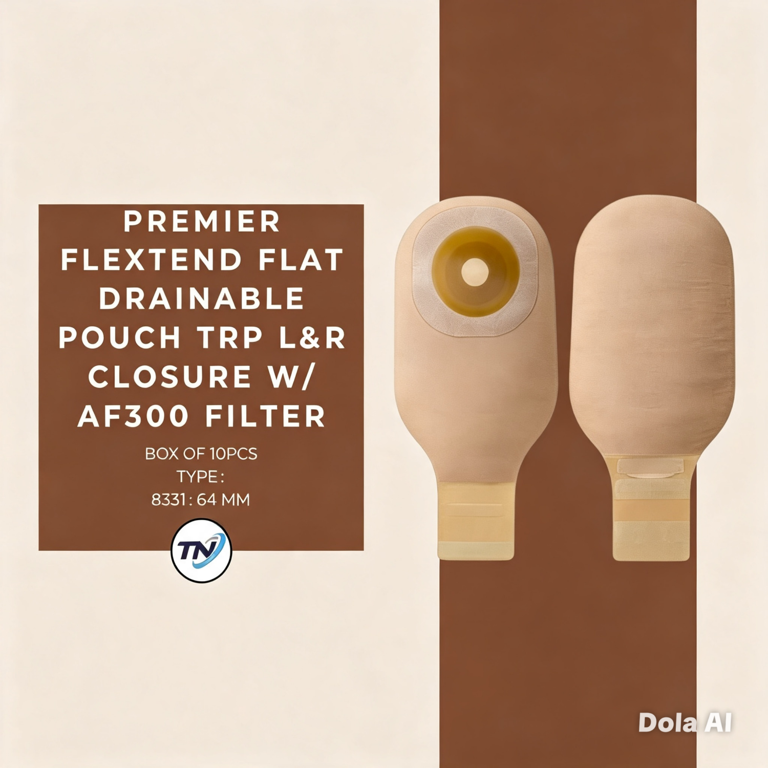 HOLLISTER: PREMIER FLEXTEND FLAT DRAINABLE POUCH TRP L&R CLOSURE W/ AF300 FILTER