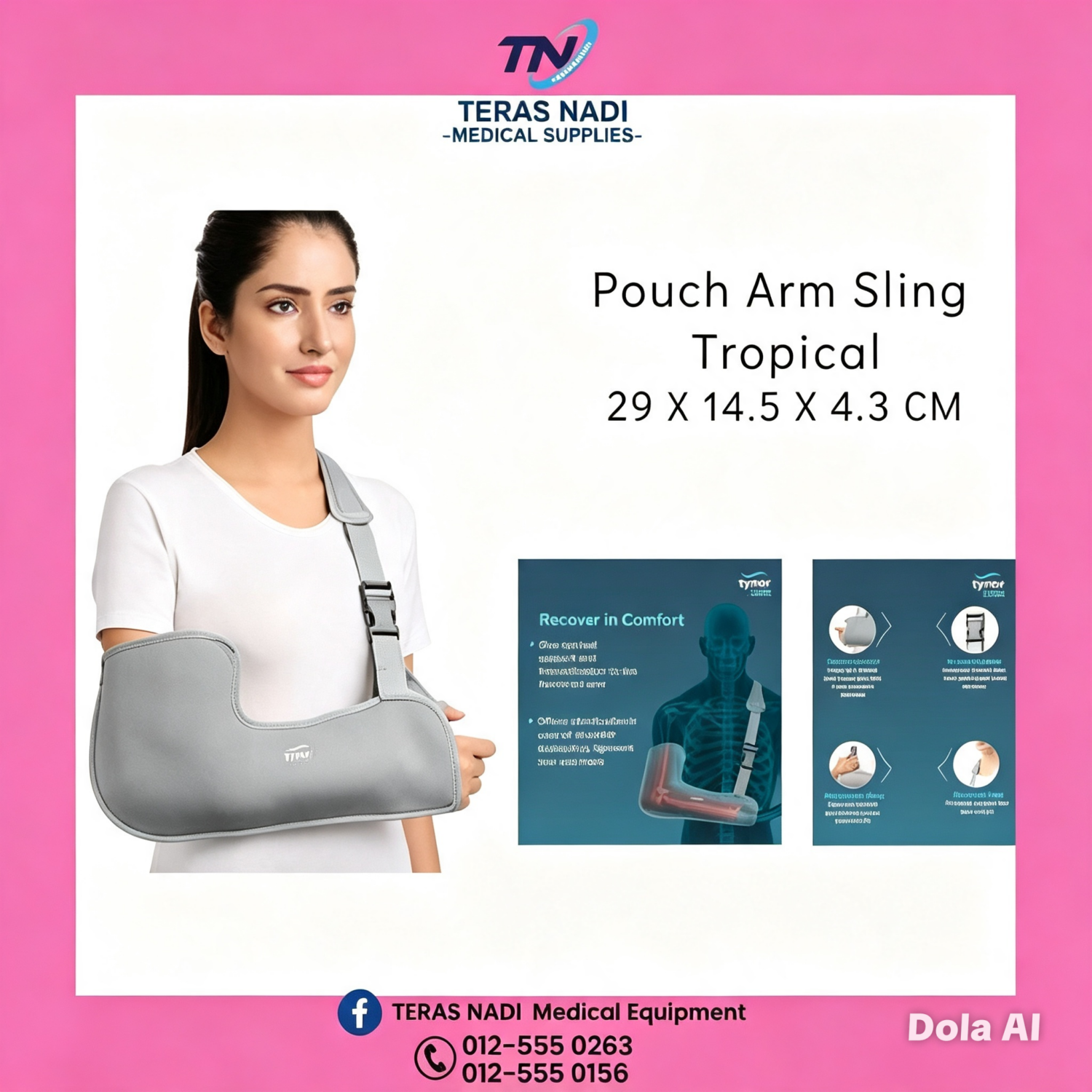 POUCH ARM SLING TROPICAL
